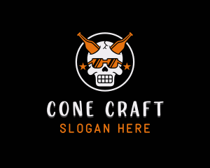 Pub Skull Bar logo design