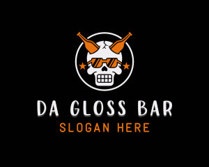 Pub Skull Bar logo design