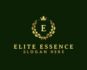 Exclusive - Luxury Crown Wreath logo design