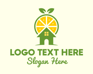Citrus - Lime Fruit House logo design