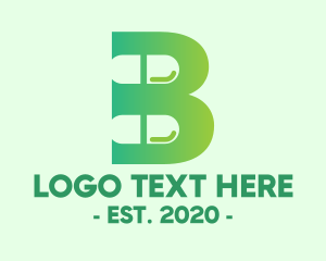 Doctor - Capsule Pill Letter B logo design