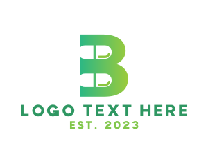 My - Capsule Pill Letter B logo design