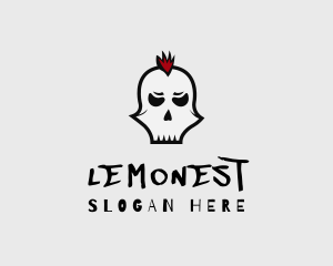 Skateboard - Mohawk Punk Skull logo design