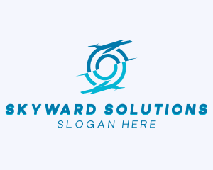 Logistics Airplane Shipping logo design