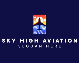 Airplane Airline Flight logo design