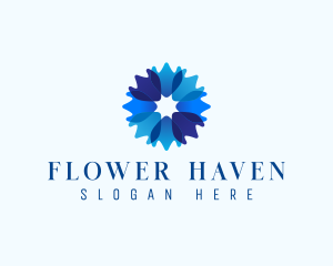 Beauty Petal Flower logo design