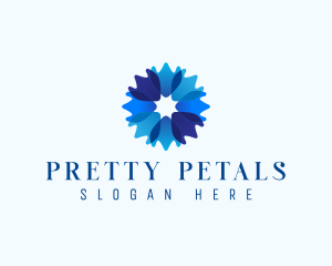 Beauty Petal Flower logo design