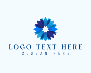 Decor - Beauty Petal Flower logo design