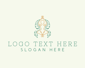 Leaf - Yoga Wellness Spa logo design