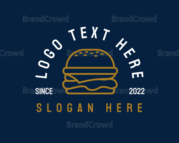 Burger Meal Snack Logo