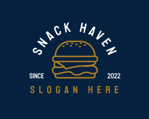 Burger Meal Snack logo design