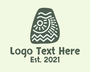 Mayan-culture - Ancient Mayan Stone logo design