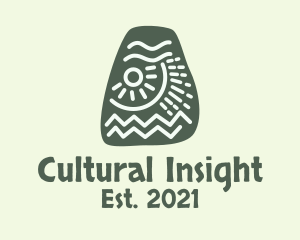 Ancient Mayan Stone logo design