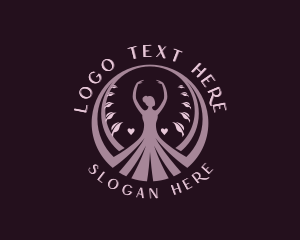 Yoga - Ballet Yoga Woman logo design