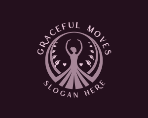 Ballet - Ballet Yoga Woman logo design