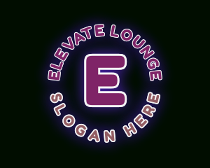 Lounge - Neon Bar Lounge logo design