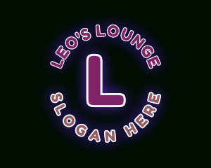 Neon Bar Lounge logo design