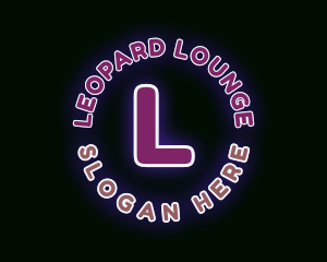 Neon Bar Lounge logo design