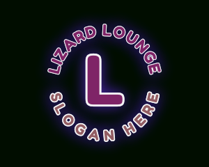 Neon Bar Lounge logo design