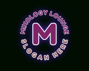 Neon Bar Lounge logo design