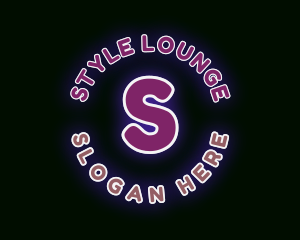 Neon Bar Lounge logo design