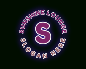 Neon Bar Lounge logo design