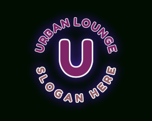 Lounge - Neon Bar Lounge logo design