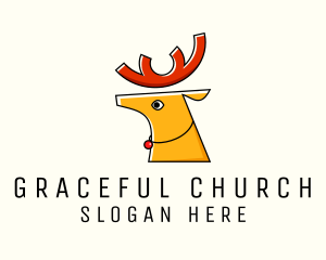 Christmas Holiday Reindeer  Logo