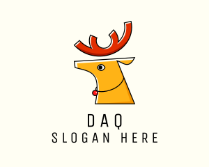 Christmas Holiday Reindeer  Logo