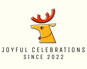 Festivity - Christmas Holiday Reindeer logo design