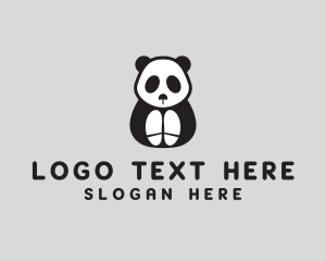 Children - Panda Shoe Sole logo design