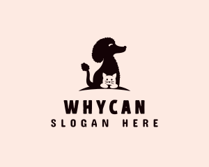 Veterinarian - Poodle Dog Cat Pet logo design