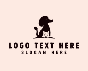 Poodle - Poodle Dog Cat Pet logo design