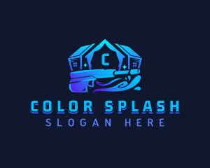 Pressure Washing House logo design