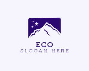 Mountain Night Stars Logo