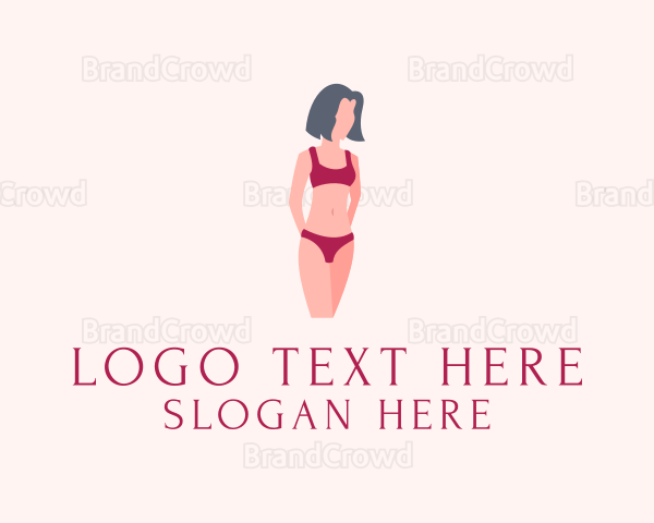 Underwear Lingerie Fashion Logo