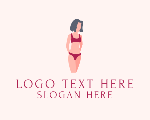 Undies - Underwear Lingerie Fashion logo design