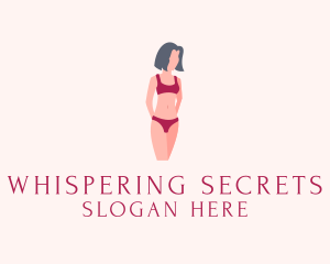 Intimate - Underwear Lingerie Fashion logo design