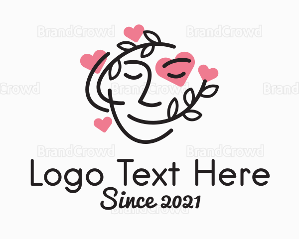 Beautiful Woman Face Logo