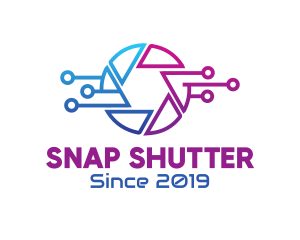 Shutter - Digital Photography Shutter Lens logo design