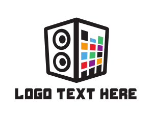 Cube - Colorful Stereo Box logo design