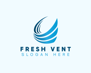 Vent - Air Breeze Cooling logo design