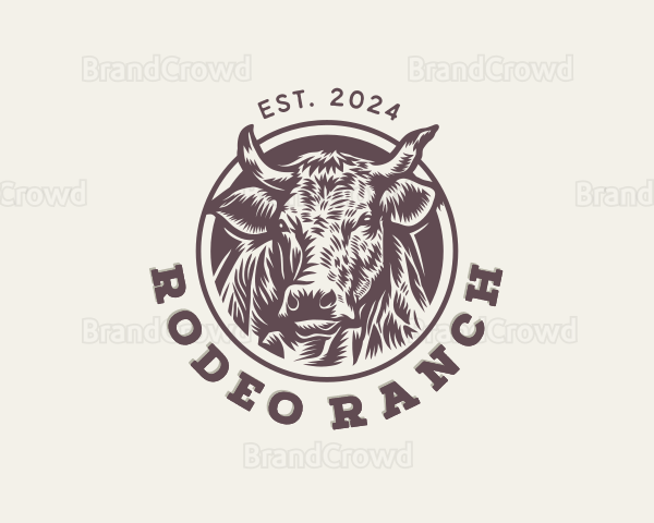 Cow Cattle Farm Animal Logo