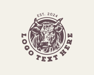 Barn - Cow Cattle Farm Animal logo design