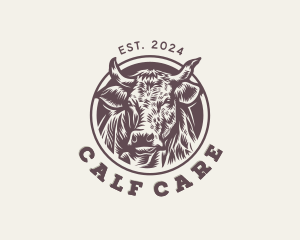 Cow Cattle Farm Animal Logo