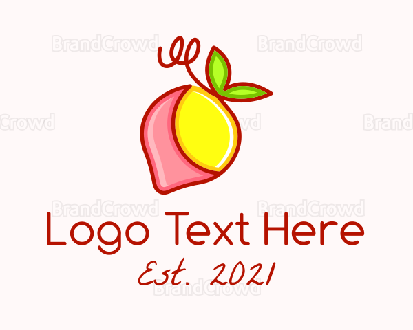 Strawberry Lemonade Fruit Logo