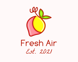 Strawberry Lemonade Fruit logo design