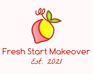 Strawberry Lemonade Fruit logo design