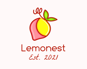 Lemonade - Strawberry Lemonade Fruit logo design