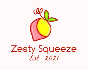 Strawberry Lemonade Fruit logo design